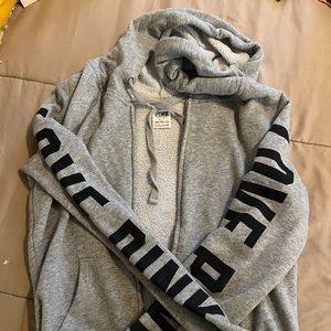 Pink zip up hoodie size S